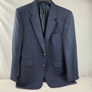 Vintage Arnie Arnold Palmer navy blazer gold umbrella buttons 42R